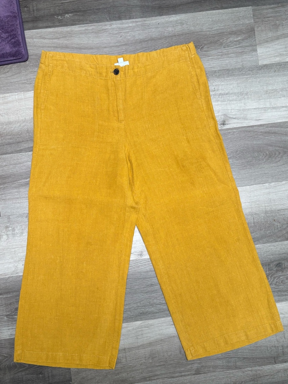 Mustard Linen Pants